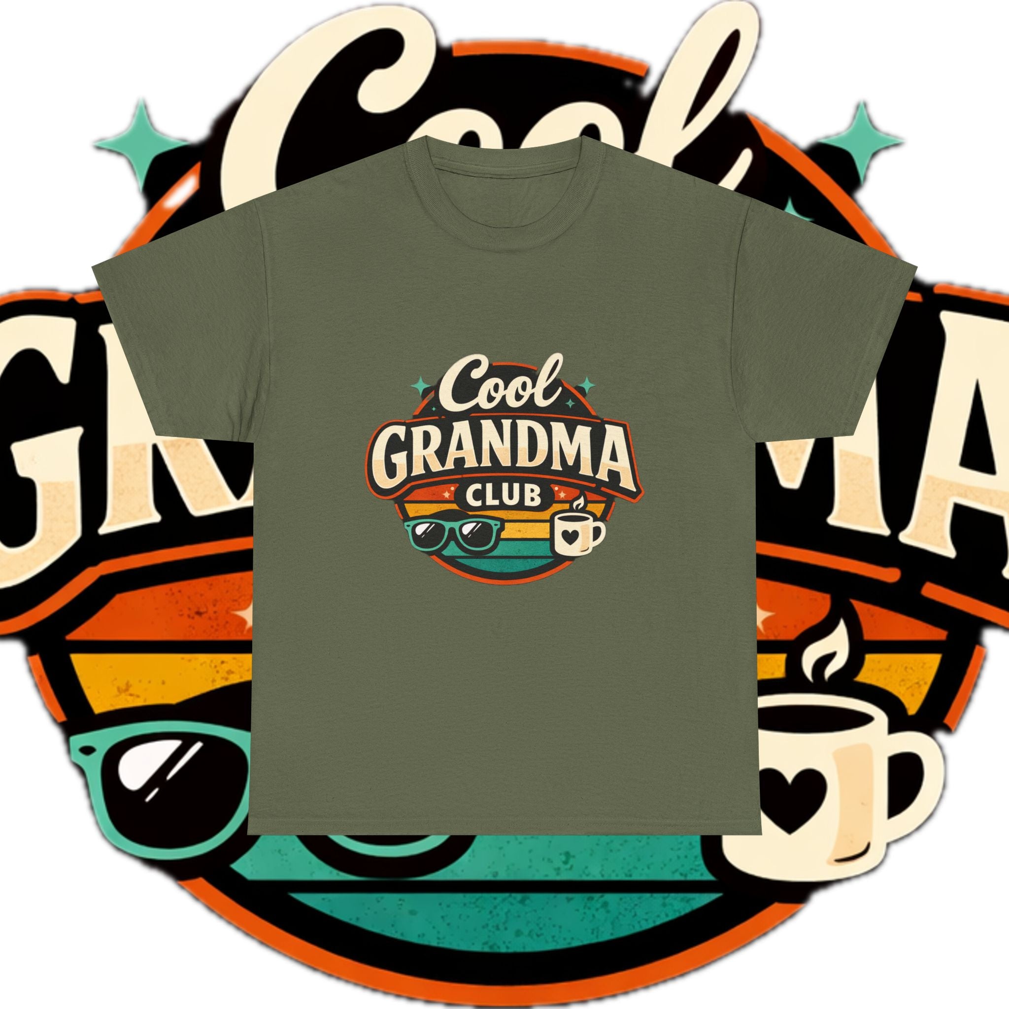 Cool Grandma Club T-Shirt — Retro Graphic Tee for Stylish Grandmas