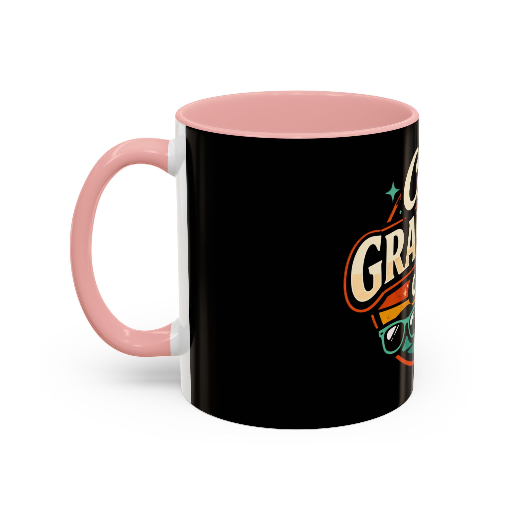 Cool Grandma Club Accent Coffee Mug — Retro Sunglasses & Coffee Design (11/15oz)