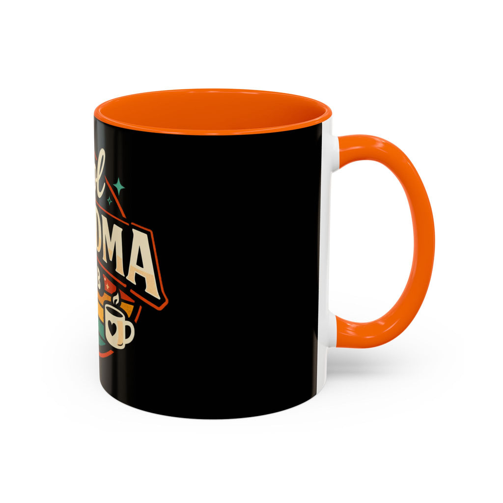 Cool Grandma Club Accent Coffee Mug — Retro Sunglasses & Coffee Design (11/15oz)
