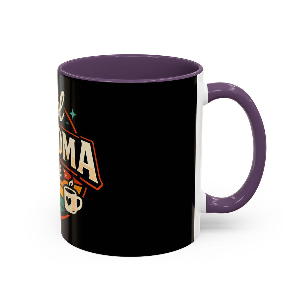 Cool Grandma Club Accent Coffee Mug — Retro Sunglasses & Coffee Design (11/15oz)
