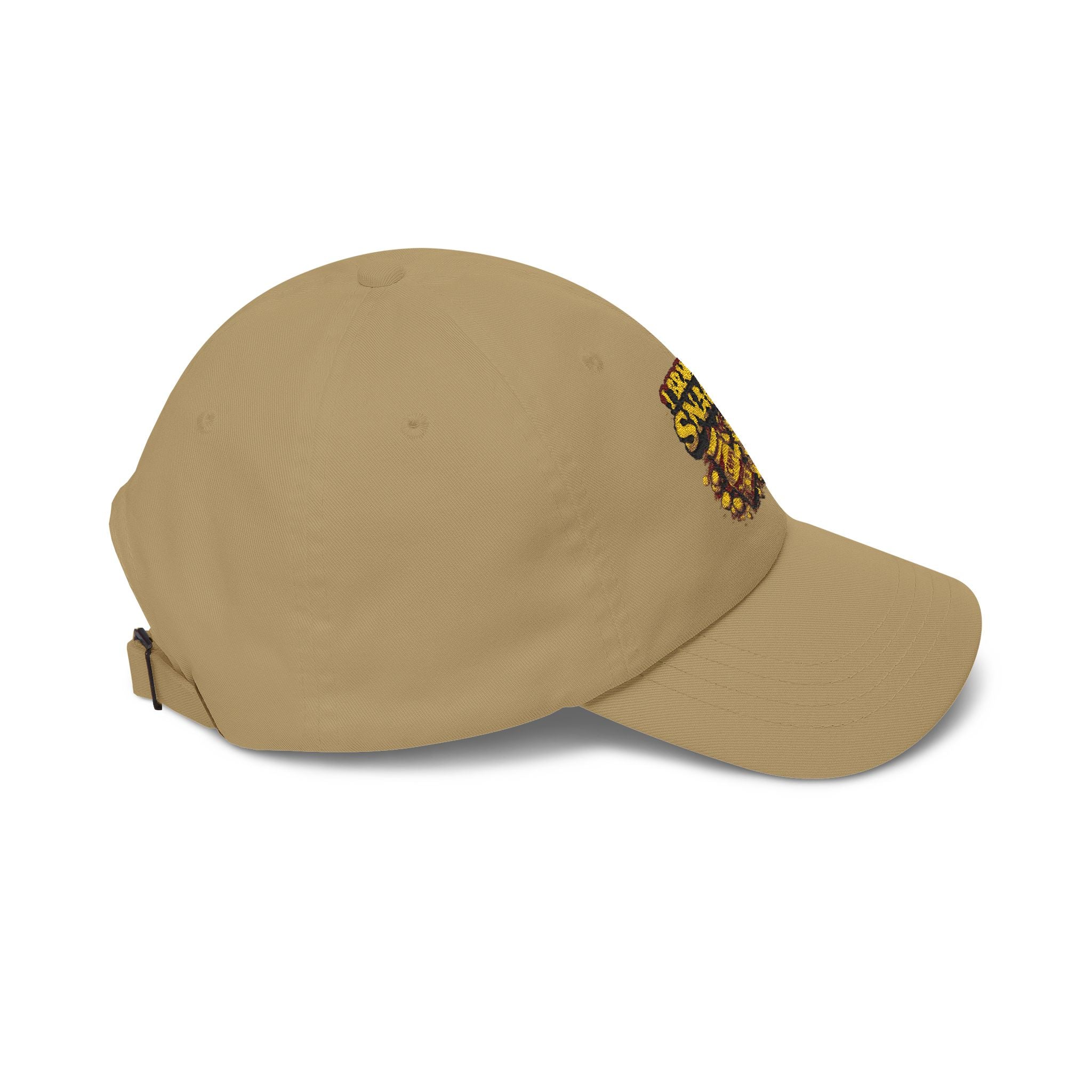 I Brake For Snacks Dad Cap – Funny Snack Lover Hat, Embroidered Chips & Cookies Design