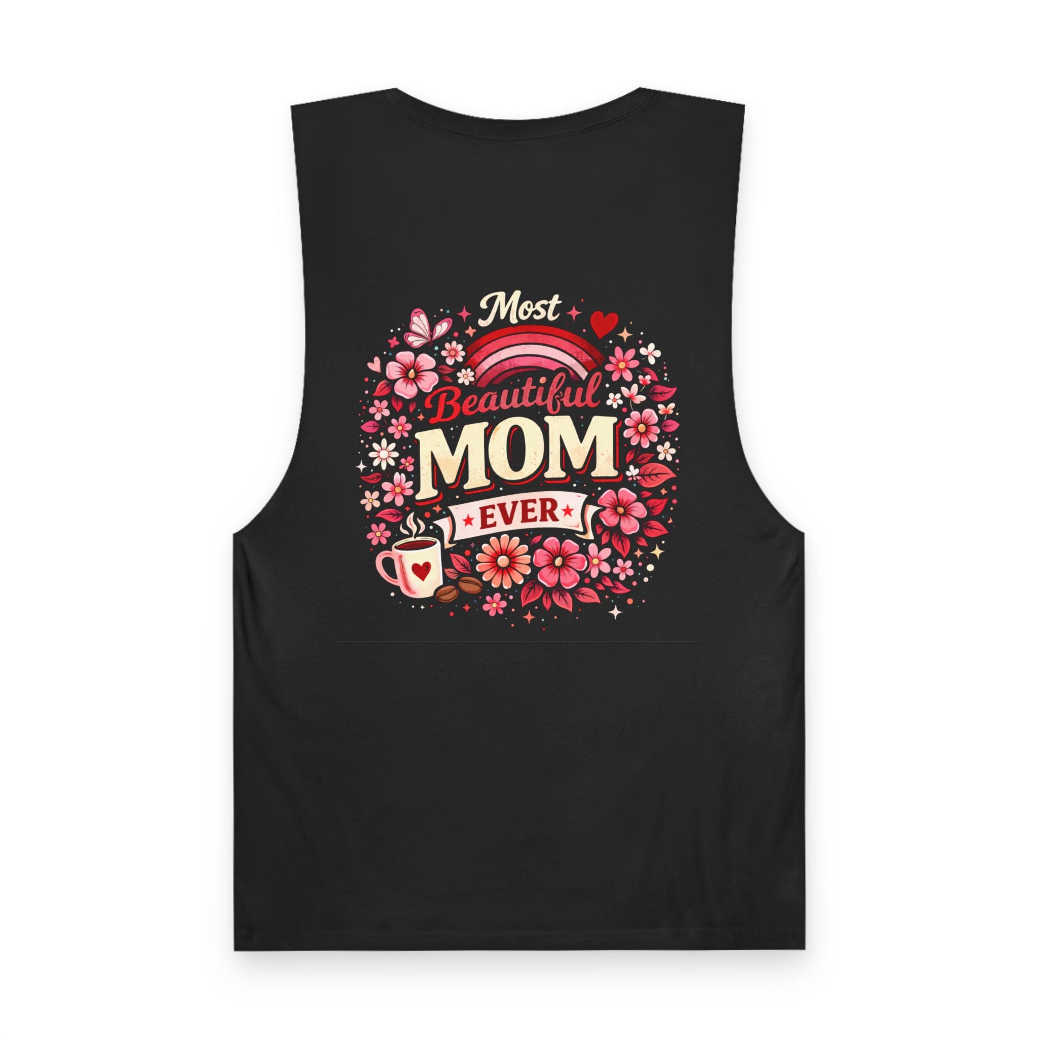 Most Beautiful Mom Ever tank | Floral wreath Mother's Day shirt