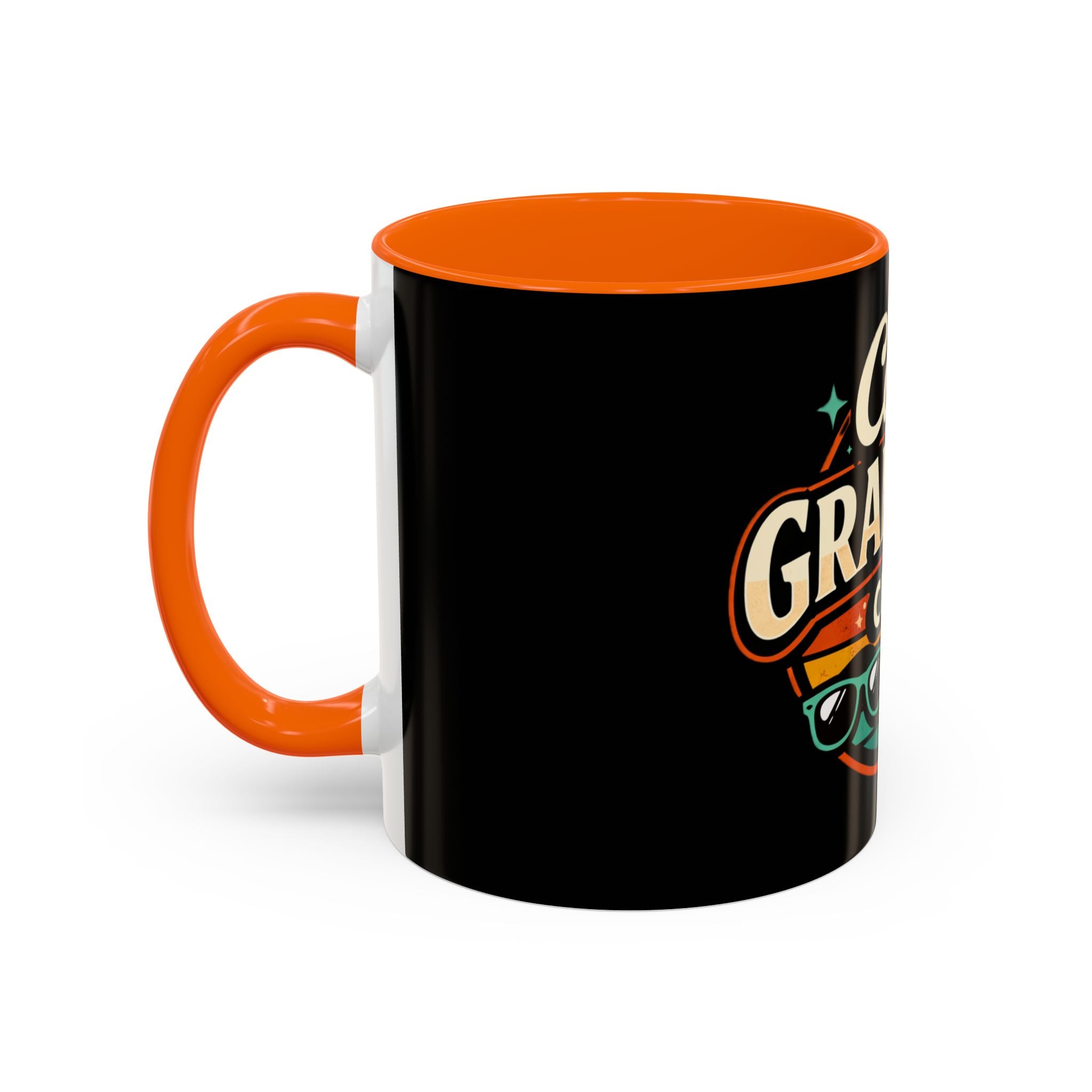 Cool Grandma Club Accent Coffee Mug — Retro Sunglasses & Coffee Design (11/15oz)