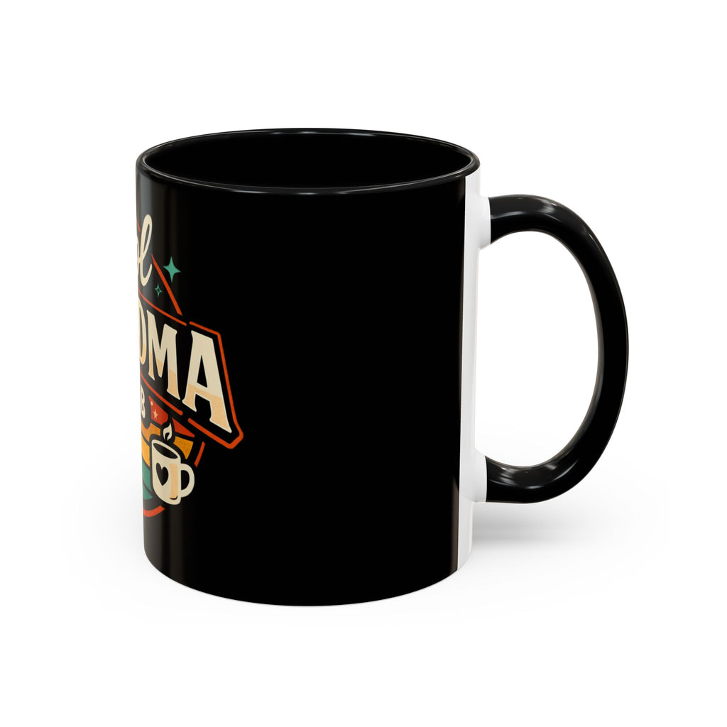 Cool Grandma Club Accent Coffee Mug — Retro Sunglasses & Coffee Design (11/15oz)