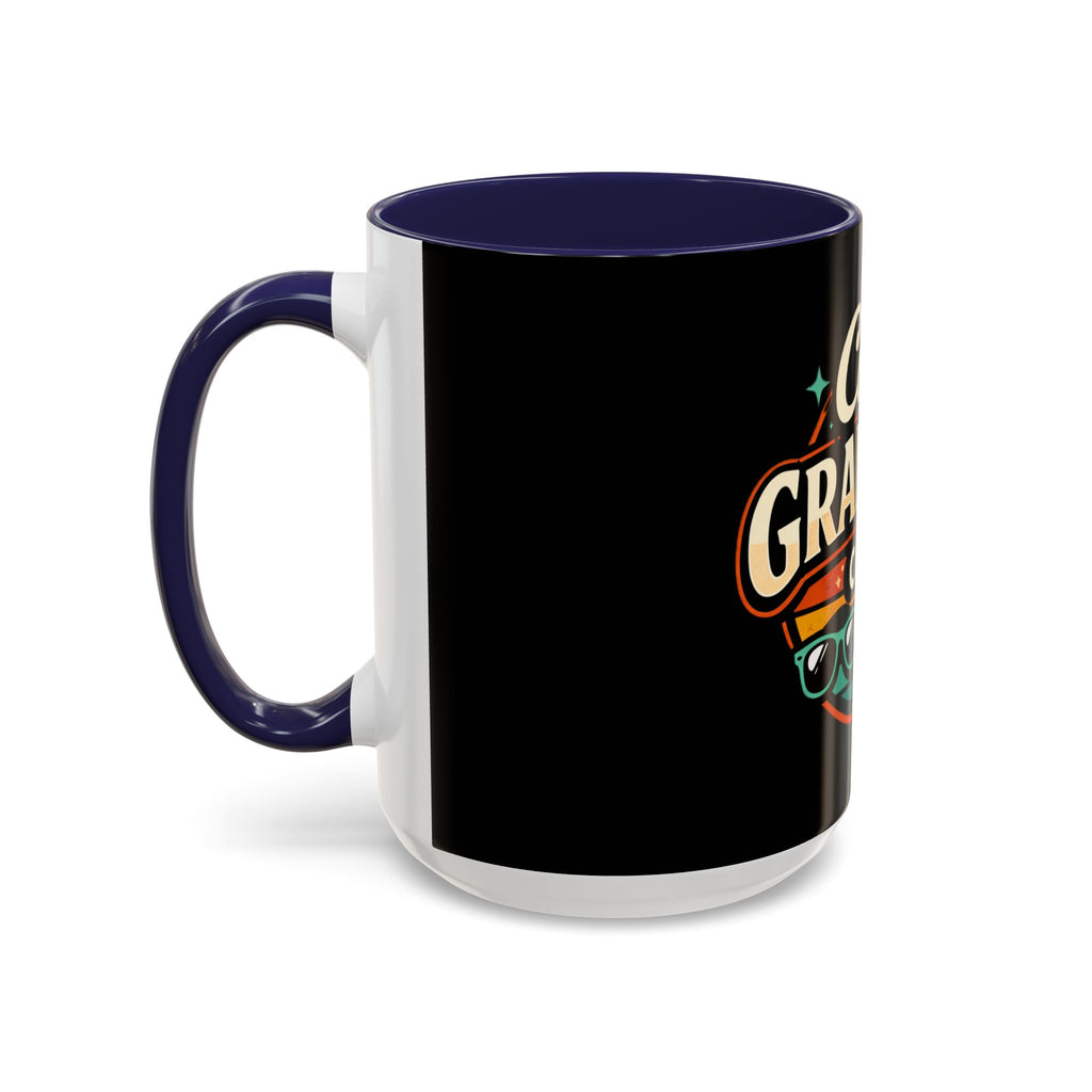 Cool Grandma Club Accent Coffee Mug — Retro Sunglasses & Coffee Design (11/15oz)