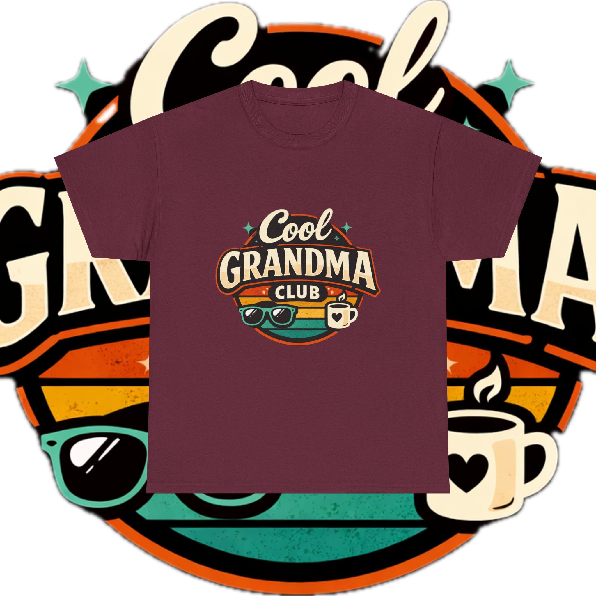 Cool Grandma Club T-Shirt — Retro Graphic Tee for Stylish Grandmas