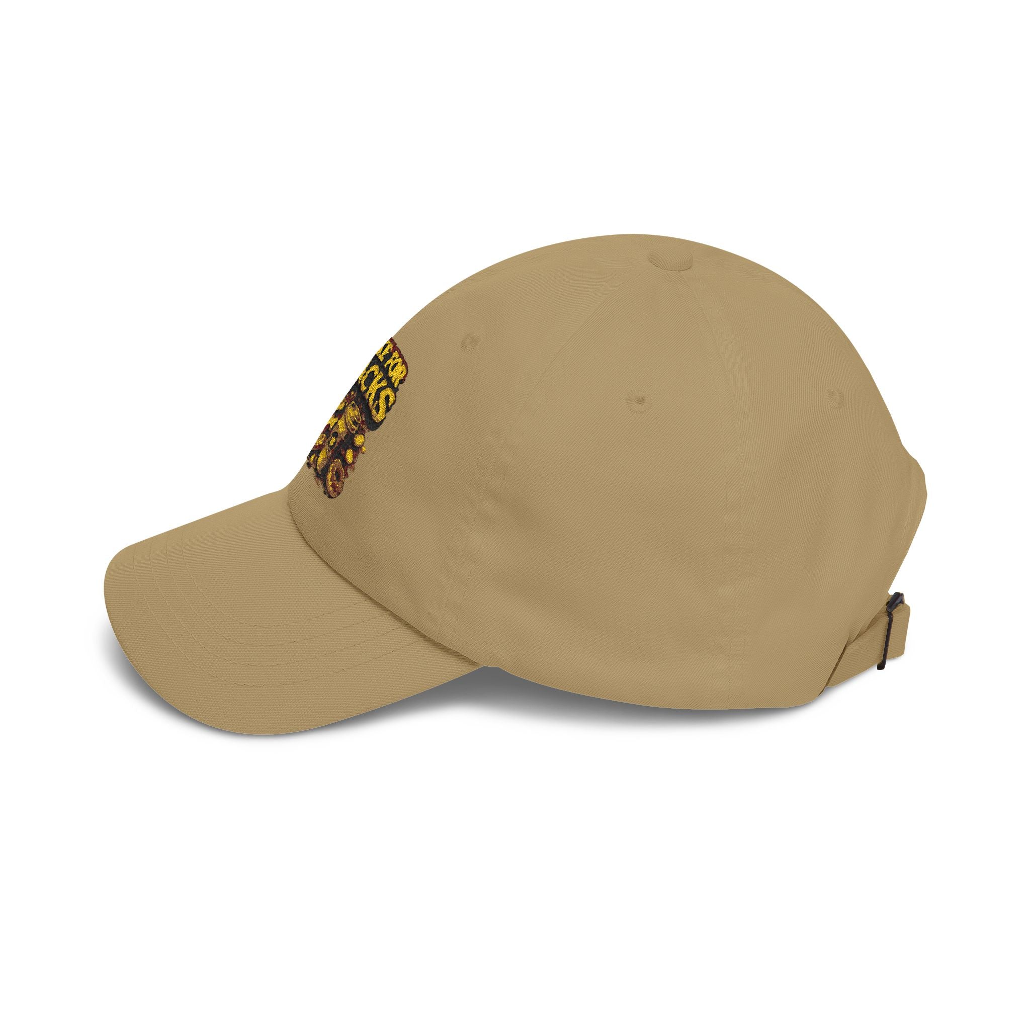 I Brake For Snacks Dad Cap – Funny Snack Lover Hat, Embroidered Chips & Cookies Design