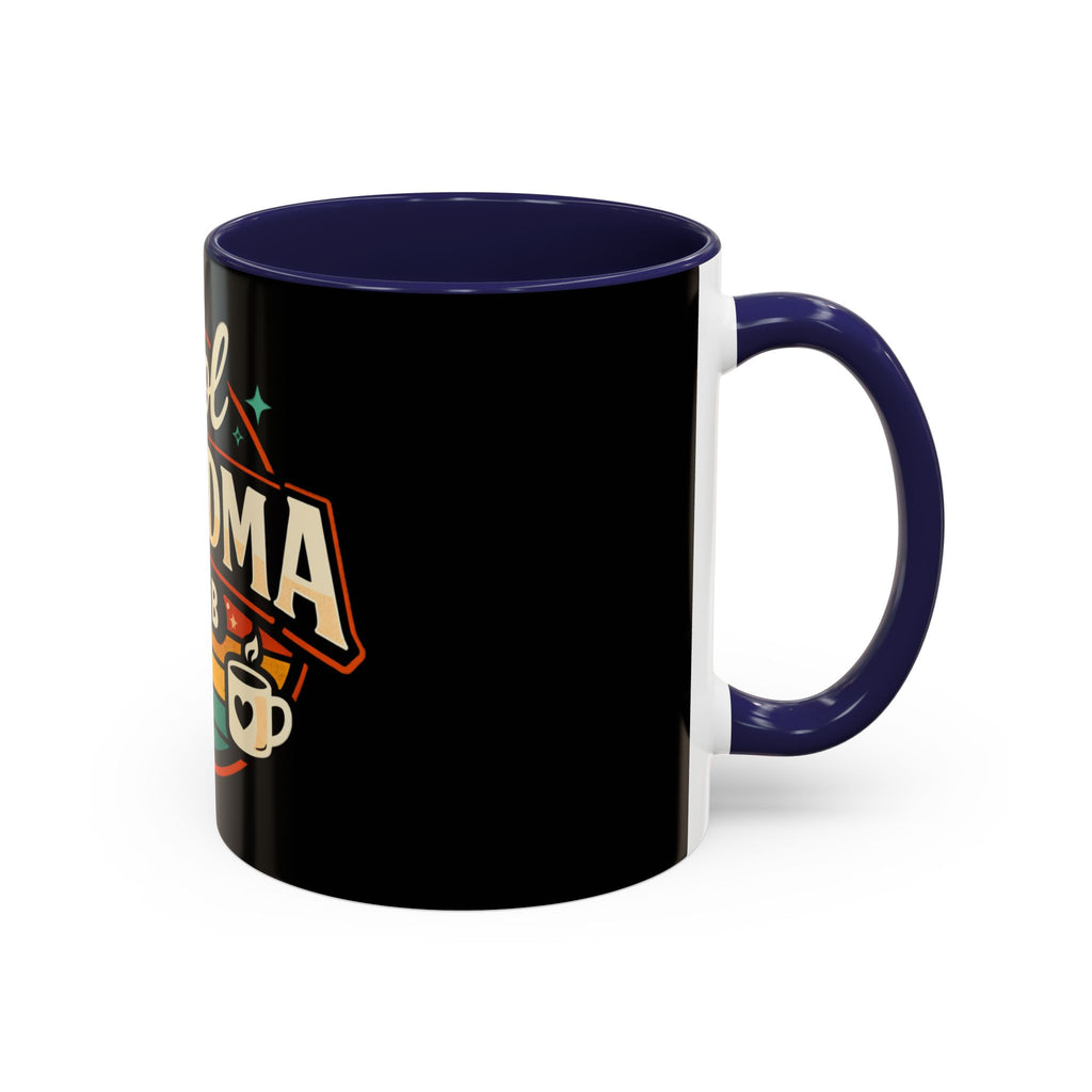 Cool Grandma Club Accent Coffee Mug — Retro Sunglasses & Coffee Design (11/15oz)