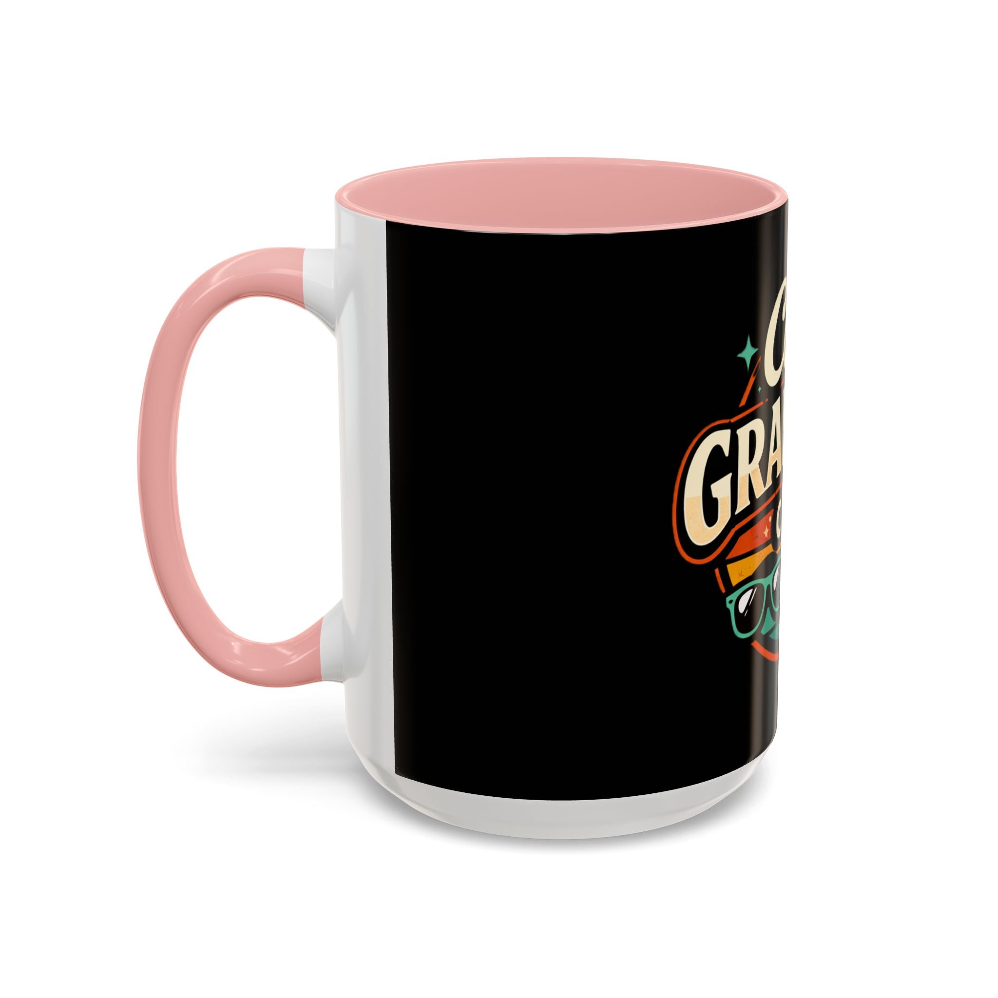 Cool Grandma Club Accent Coffee Mug — Retro Sunglasses & Coffee Design (11/15oz)