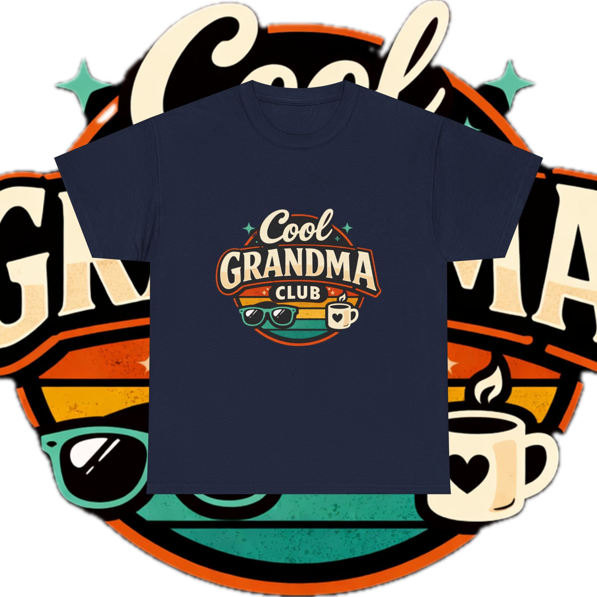 Cool Grandma Club T-Shirt — Retro Graphic Tee for Stylish Grandmas