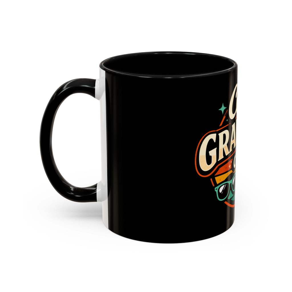 Cool Grandma Club Accent Coffee Mug — Retro Sunglasses & Coffee Design (11/15oz)