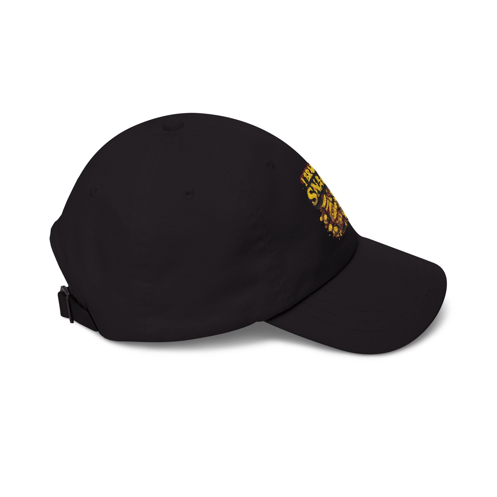 I Brake For Snacks Dad Cap – Funny Snack Lover Hat, Embroidered Chips & Cookies Design