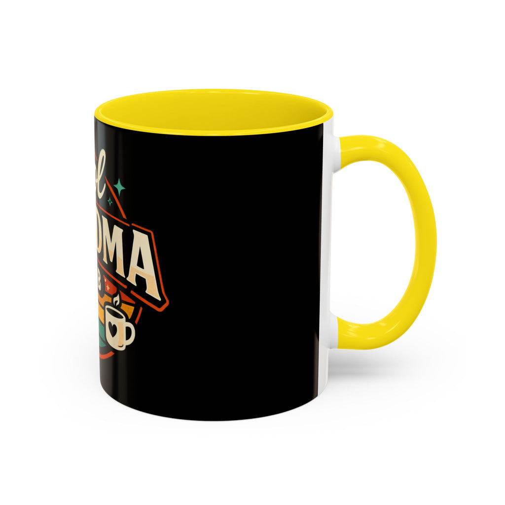 Cool Grandma Club Accent Coffee Mug — Retro Sunglasses & Coffee Design (11/15oz)