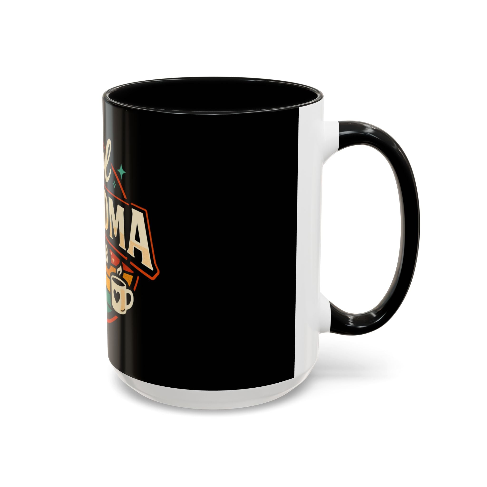 Cool Grandma Club Accent Coffee Mug — Retro Sunglasses & Coffee Design (11/15oz)