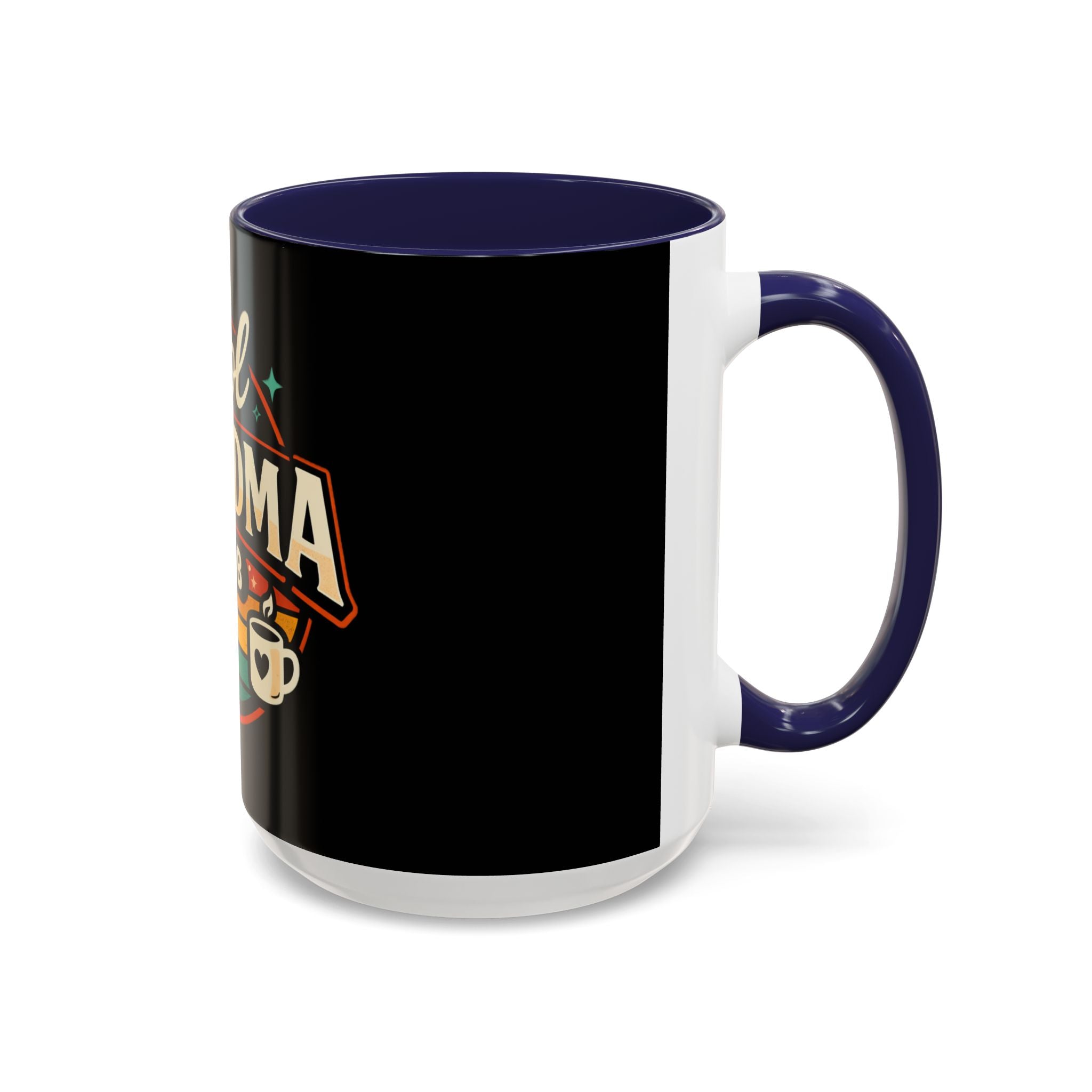 Cool Grandma Club Accent Coffee Mug — Retro Sunglasses & Coffee Design (11/15oz)